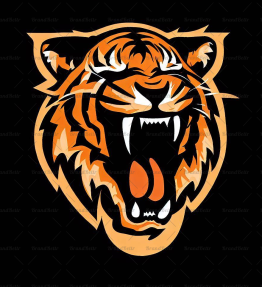 Brüllender Tiger
